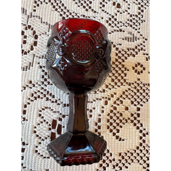 Vintage Avon Ruby Red Cordial Glasses – Cape Cod Collection, Set of 4 🍷 - Picture 7 of 7
